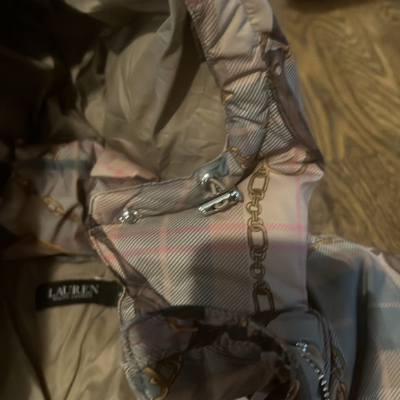 GORGEOUS Puffer Jacket! Lauren by RALPH LAUREN NWT medium with silver accents - Picture 5 of 6